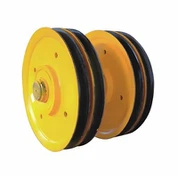 Poulies à câble métallique de grande taille pour grues